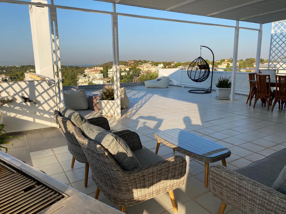 Villasonboard Vouliagmeni Penthouse Veranda Sea-View & Beach 雅典 外观 照片